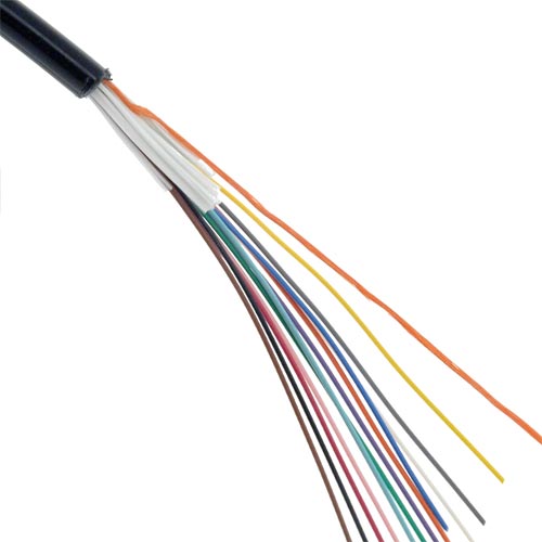 Indoor / Outdoor Glasfaserkabel, Singlemode, 9/125, Black Riser Rated Spool 1000 Fuß