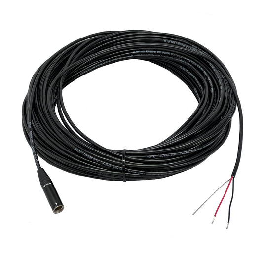 Mini XLR 3 Pin Male to Blunt Installieren von Kabeln - PVC Black Jacket