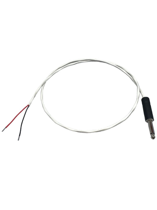 1/4 Zoll TS Mono Male zu Blunt 18 AWG Plenum Cable
