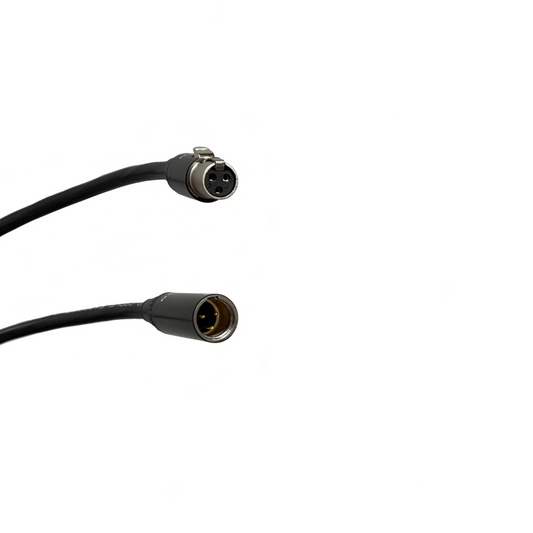 Mini XLR 3 Pin Patch Cords - Belden 1800B Black
