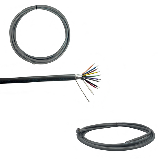 24 AWG 10 leitfähig abgeschirmte PVC-Kabeljacke