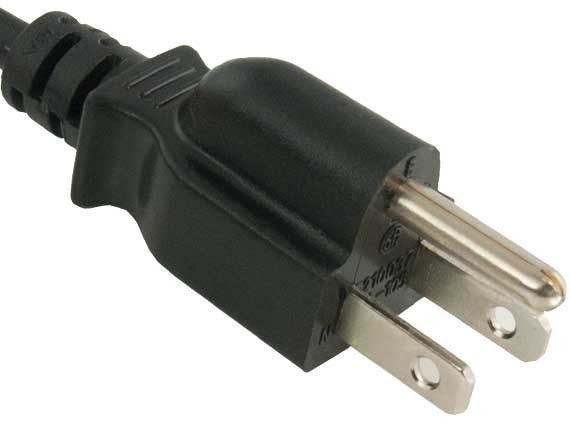 Outlet Saver Power Extension Cord 18 AWG (NEMA 5-15R bis NEMA 5-15P) 10 AMP
