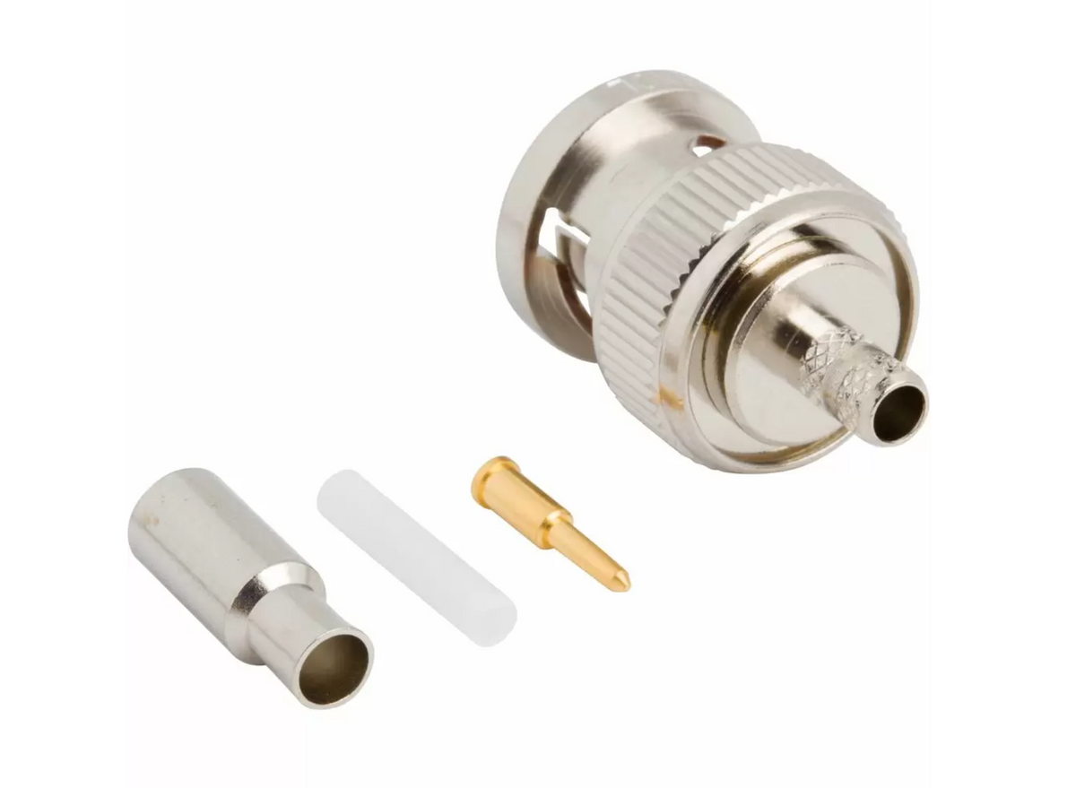 BNC Crimp Plug 75 Ohm 3 Stück für RG179 Coax - 031-71013-RFX