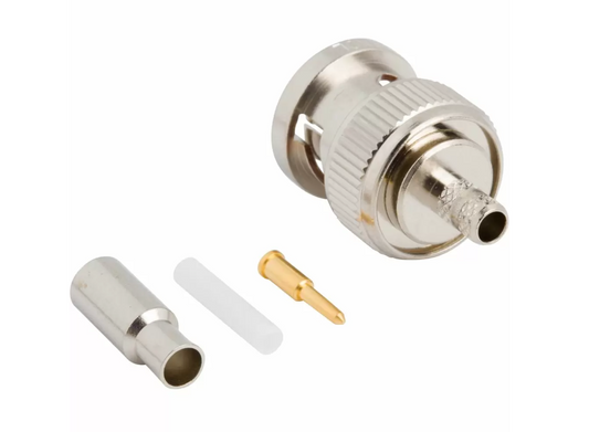 BNC Crimp Plug 75 Ohm 3 Stück für RG179 Coax - 031-71013-RFX