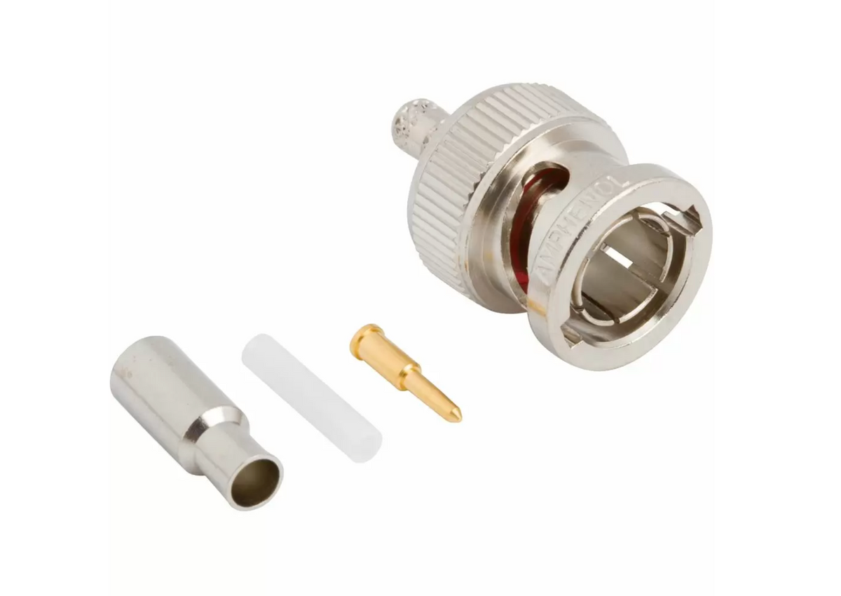 BNC Crimp Plug 75 Ohm 3 Stück für RG179 Coax - 031-71013-RFX