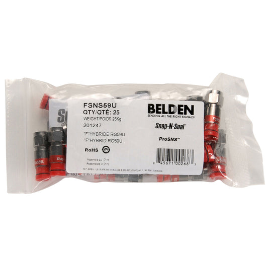 ProSNS Universal F männlicher Stecker für RG59-25 Pack