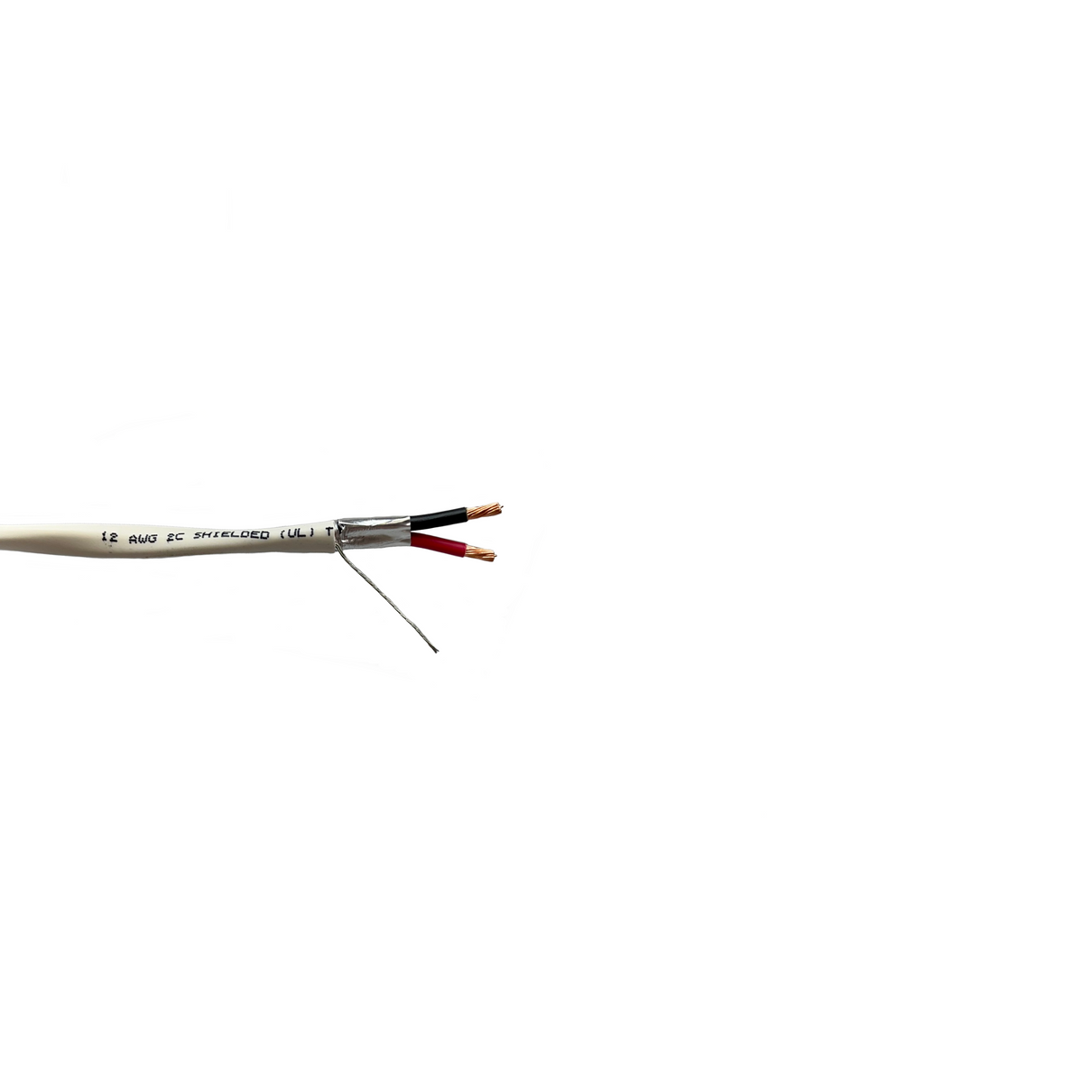 12 AWG 2 Conductor Plenum Abgeschirmt CL3P Sicherheitsalarmkabel 500ft und 1000ft Spulen