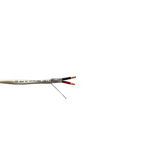 12 AWG 2 Conductor Plenum Abgeschirmt CL3P Sicherheitsalarmkabel 500ft und 1000ft Spulen