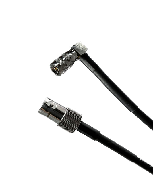 BNC Female to Din 1.0/2.3 Rechtswinkel HD-SDI 3G/6G Video Adapter Kabel