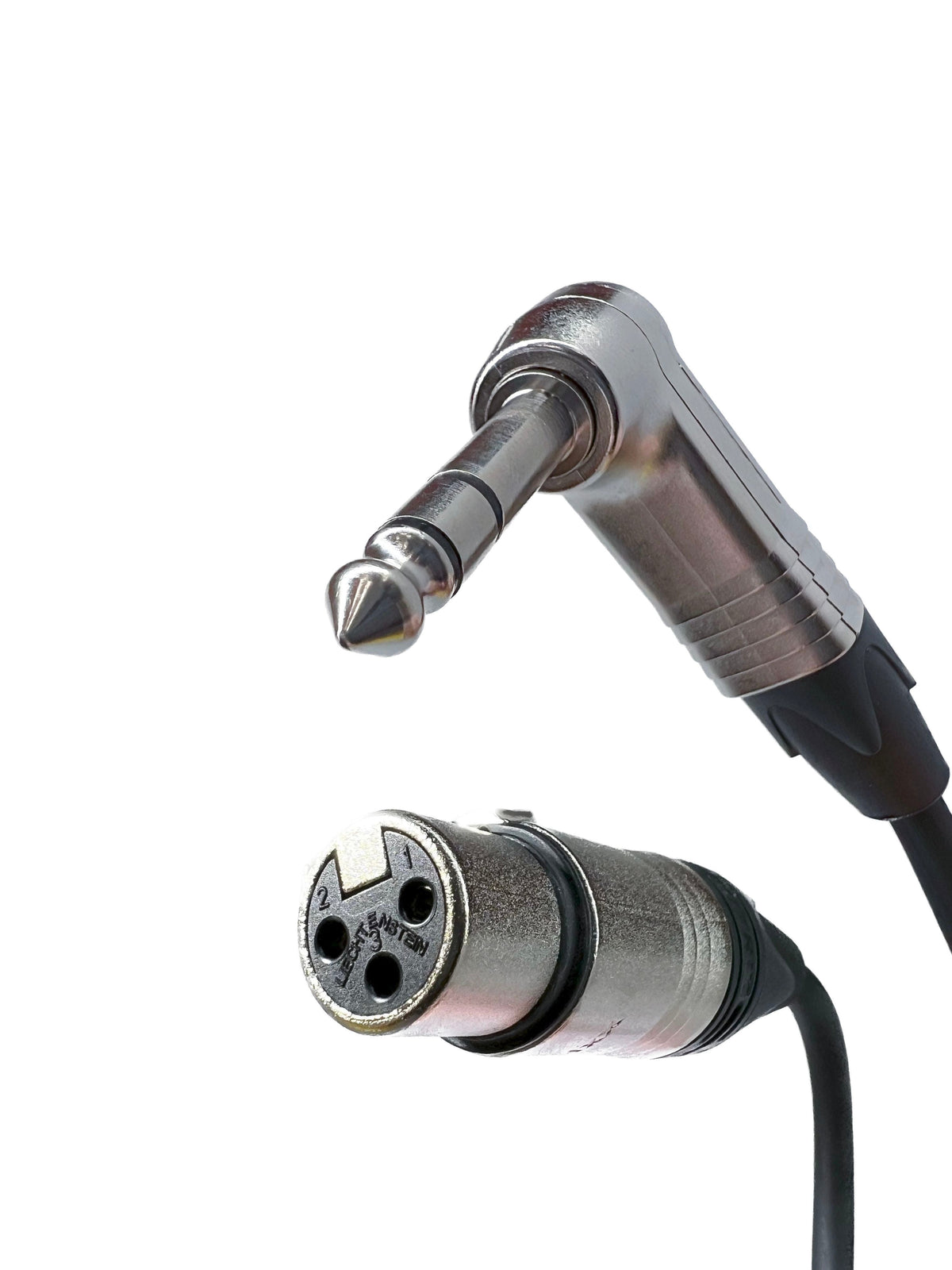 Ausgewogene XLR Female bis 1/4 TRS Rechtswinkel Audiokabel mit Neutrik Connectors