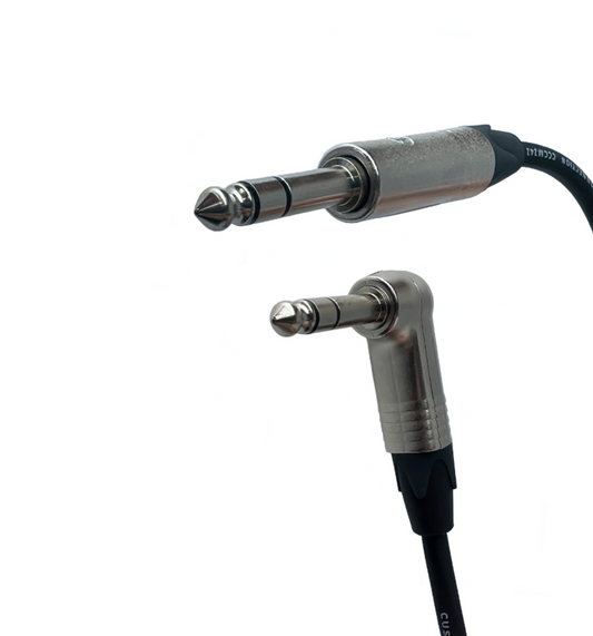 Pro Audio 1/4 Zoll TRS Rechtswinkel zum geraden Balanced Cable