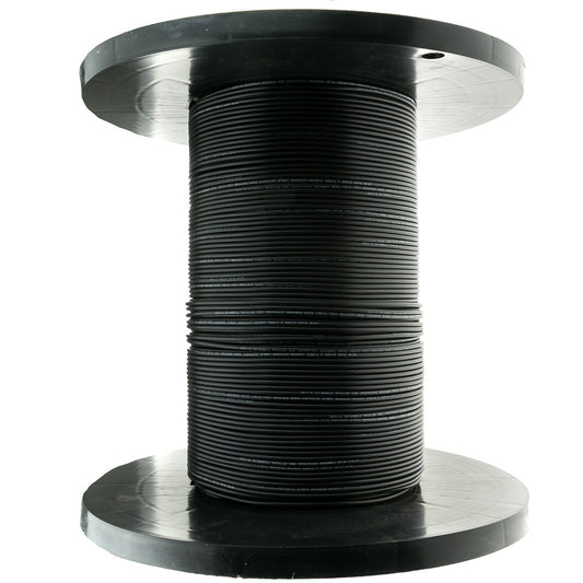 Indoor / Outdoor Glasfaserkabel, Singlemode, 9/125, Black Riser Rated Spool 1000 Fuß