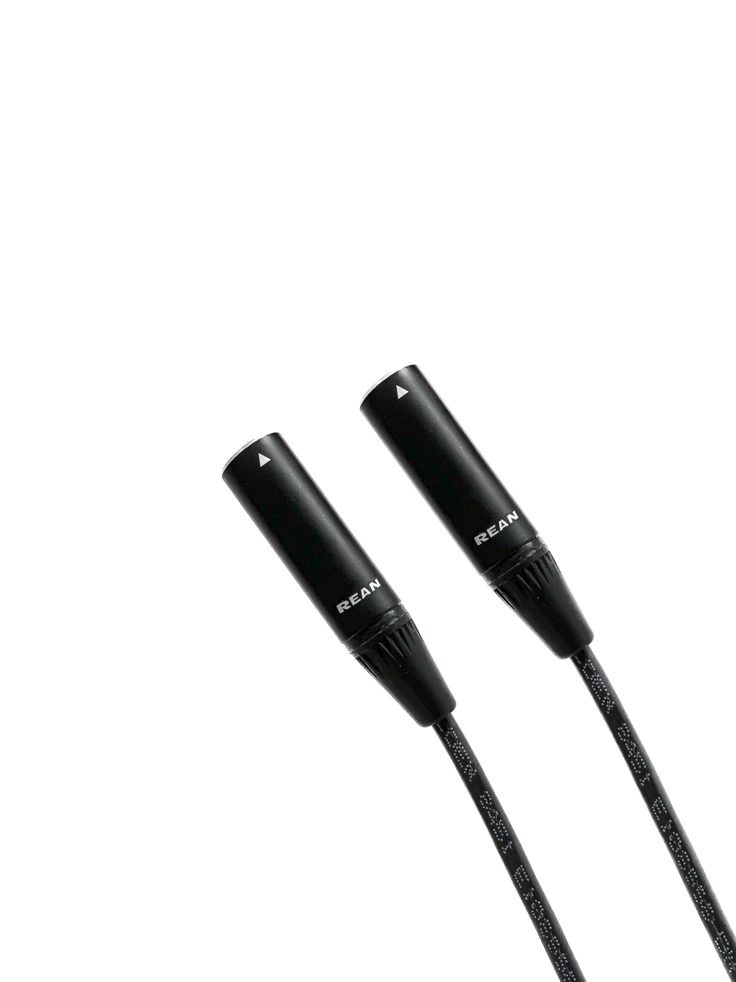 Mini XLR 3 Pin Male to Male Kabel - PVC Black Jacket