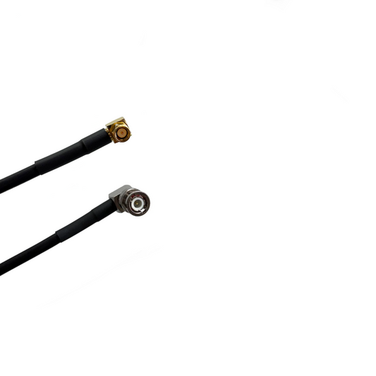 SMA Männlicher Rechtswinkel zu BNC Männlicher Rechtswinkel Mal Mikrowelle LMR-240 Ultraflex 50 Ohm Kabel
