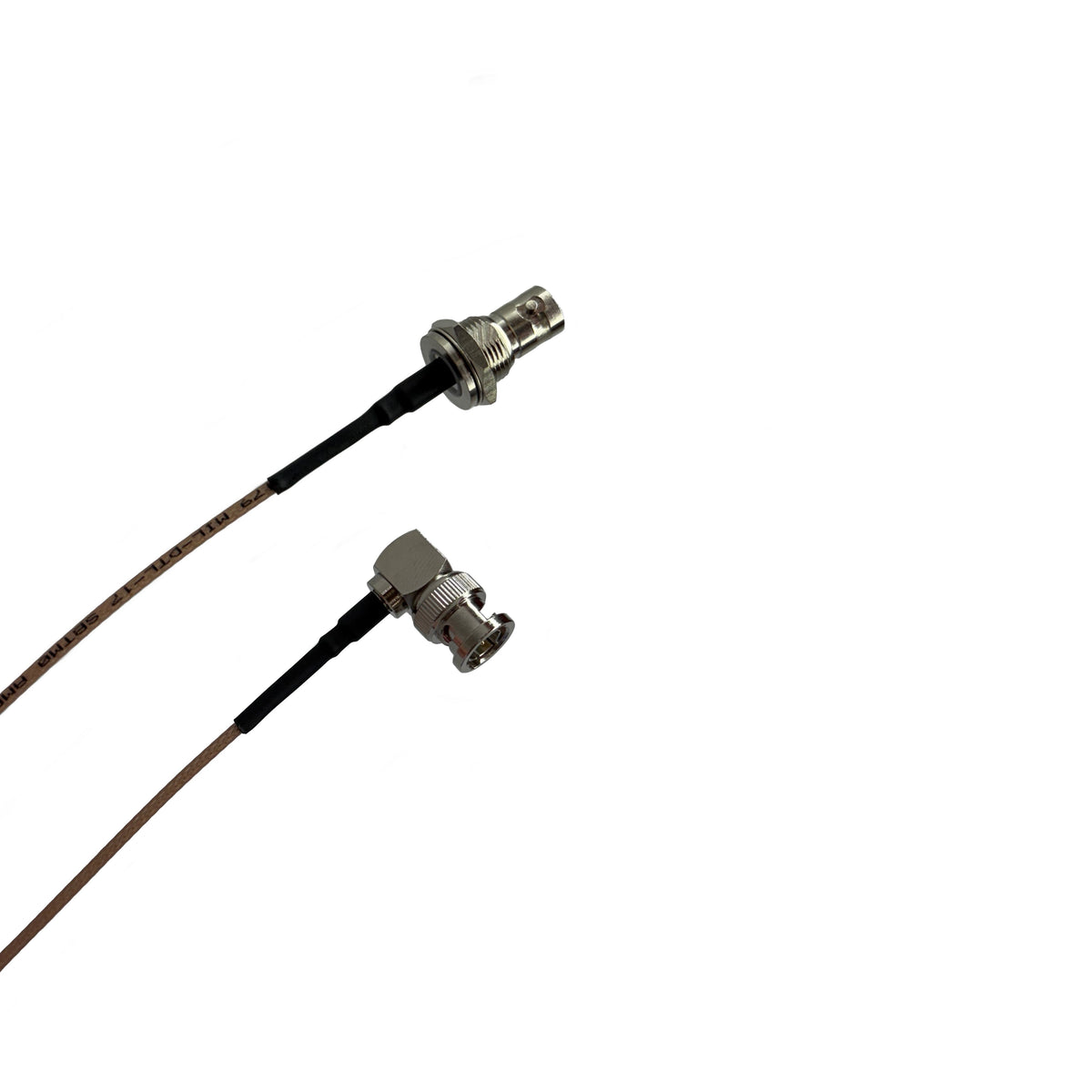 BNC Rechtwinkel Männlich zu BNC Weiblicher Bulkhead RG179 Adapterkabel 75 Ohm