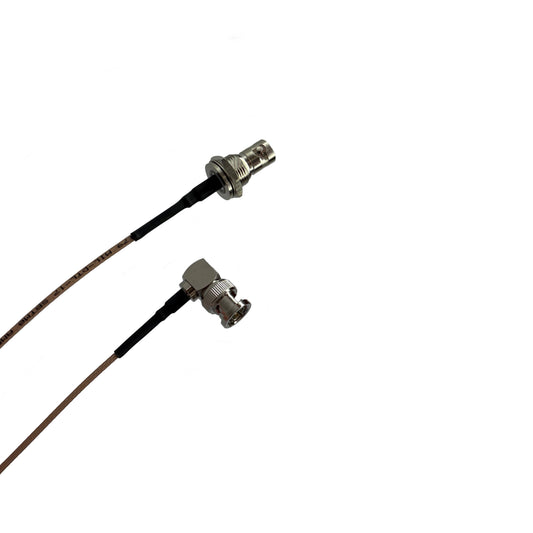 BNC Rechtwinkel Männlich zu BNC Weiblicher Bulkhead RG179 Adapterkabel 75 Ohm