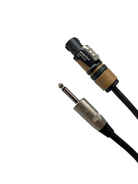 Speakon zu 1/4' TS Lautsprecherkabel 14 AWG 2