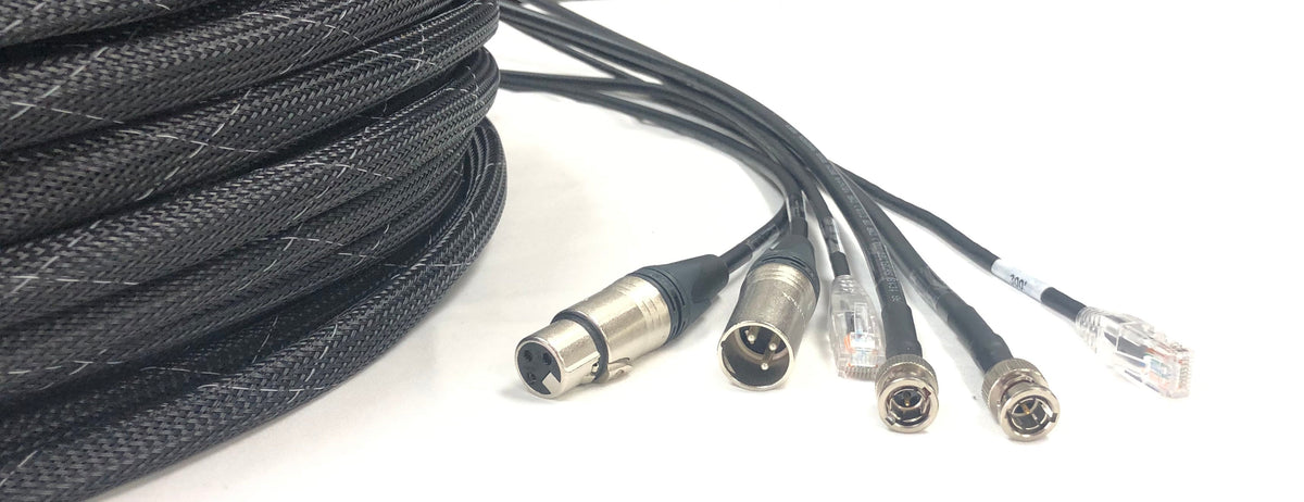 Snake Cable HD-SDI BNC, XLR, CAT5E in einer Jacke