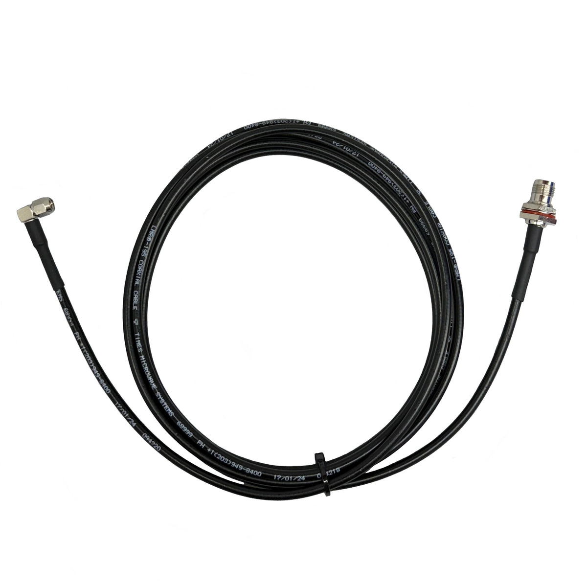 SMA Männlicher rechter Winkel zum TNC Female Bulkhead LMR-195 Extension Cable