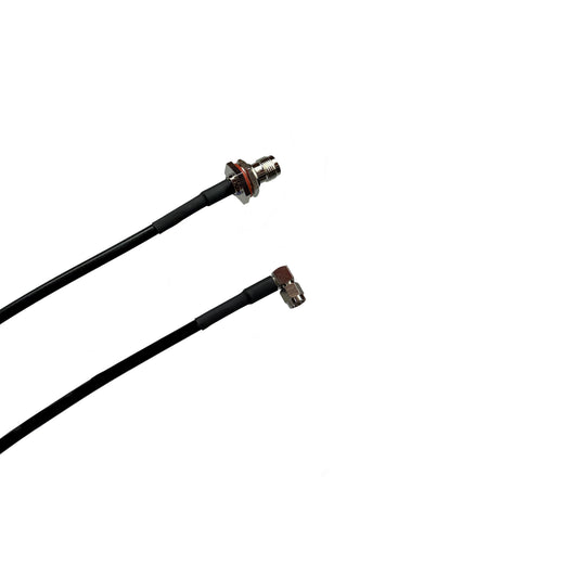 SMA Männlicher rechter Winkel zu TNC Female Bulkhead RG58 Kabel