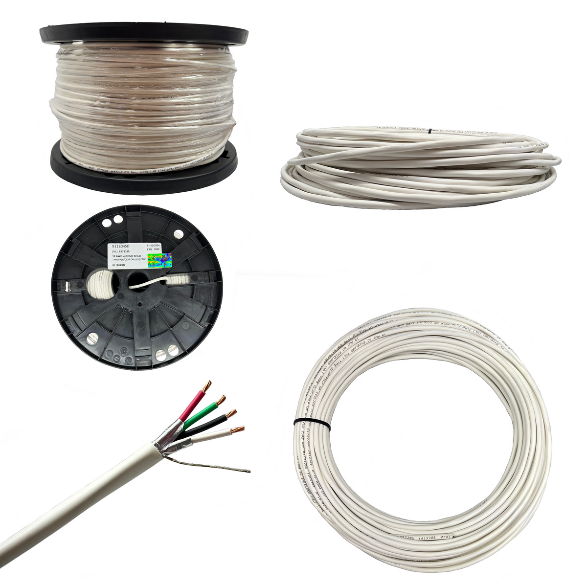 18 AWG 4 Leiter Stranded Shielded Plenum Kabel