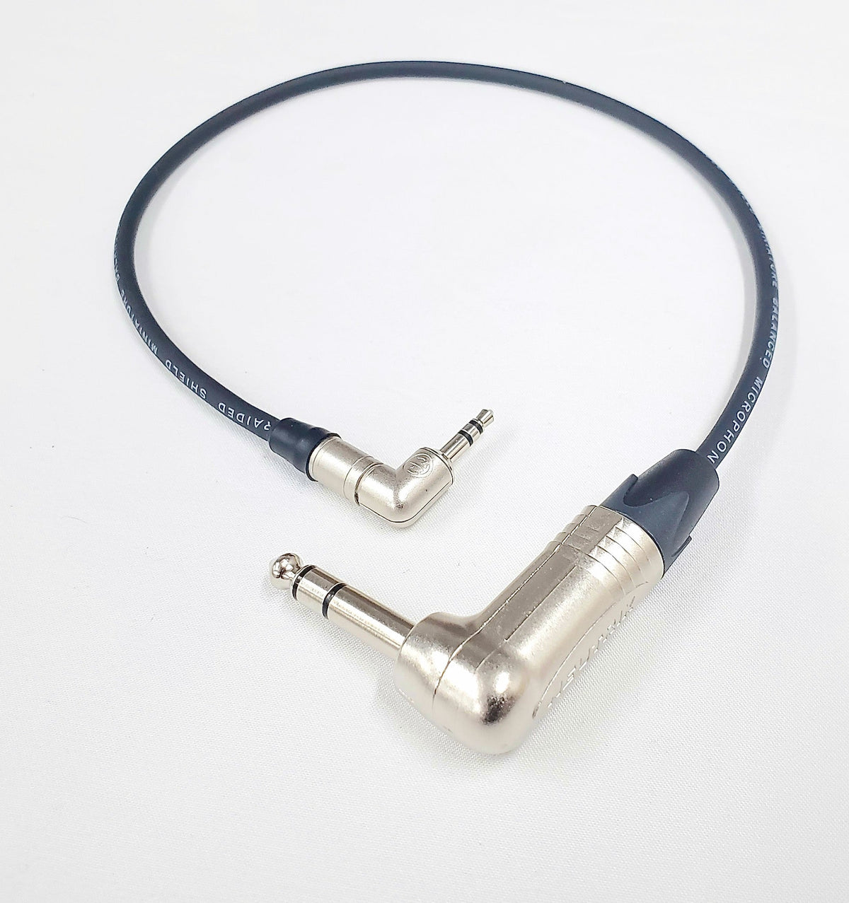 3,5mm Rechtswinkel zu 1/4' TRS Rechtswinkel Stereo Audio Kabel