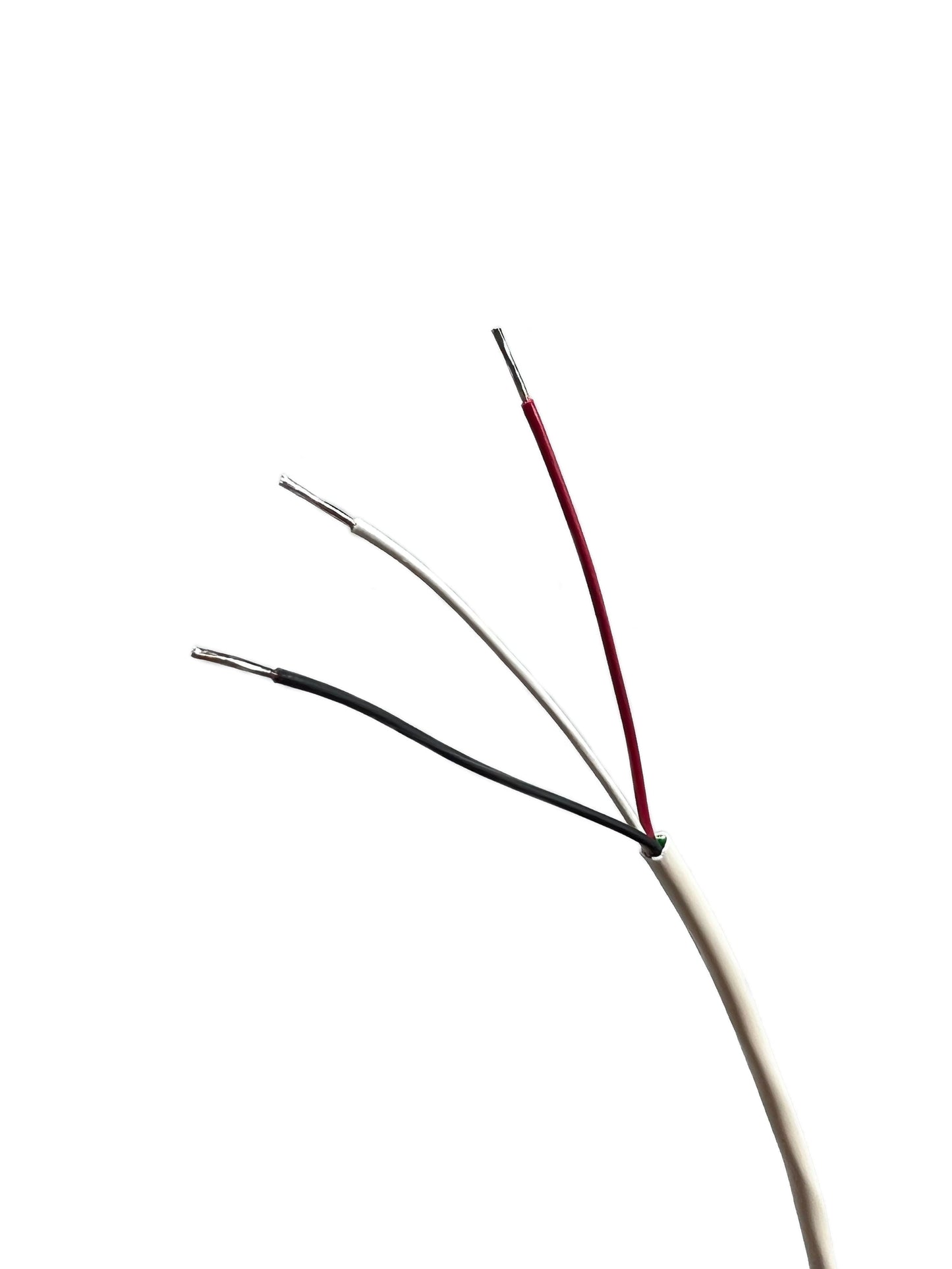 DB9 Weiblich bis Blunt 22 AWG Plenum White Jacket Serienkabel - Nur Pins 1, 4 und 5 verdrahtet