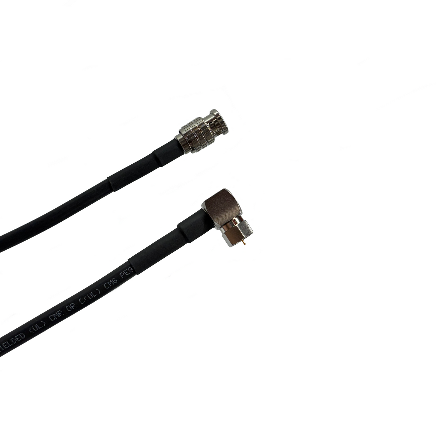 BNC zu F-Type Male Rechtswinkel Belden 4694R RG6 Broadcast 12G Koaxialkabel