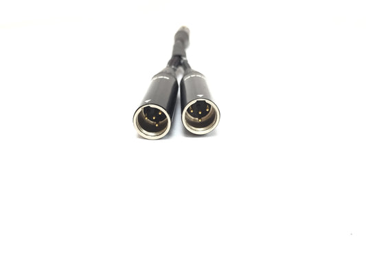 Mini XLR 4 Pin Weiblich bis zwei männliche Mini XLR 4 Pin Y-Kabel - Plenum Bewertet