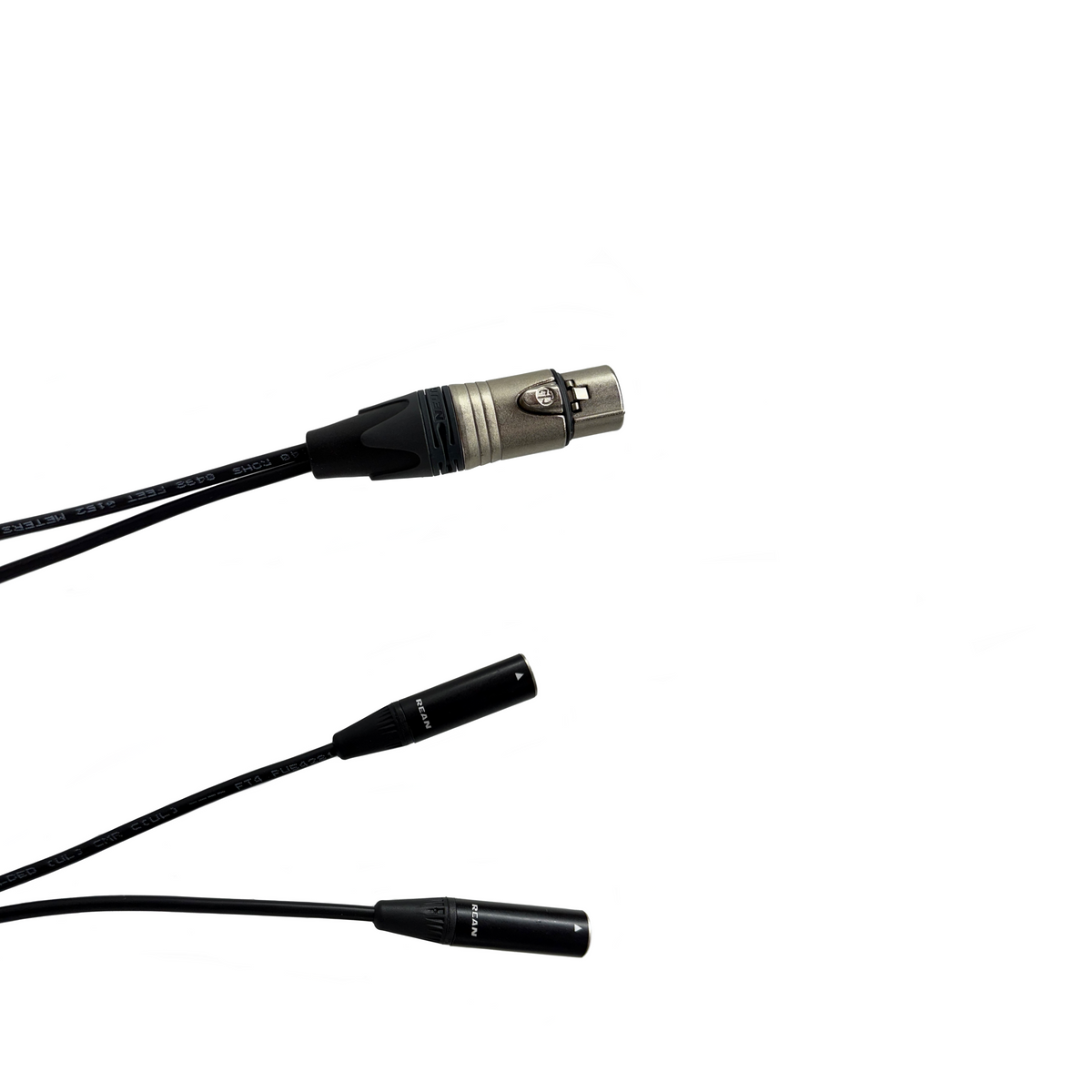 XLR 3 Pin Weiblich zu zwei männlichen Mini XLR 3 Pin Y-Kabel