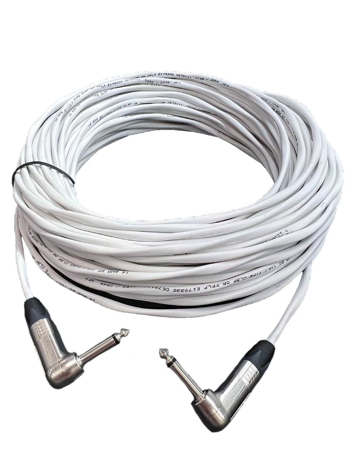 1/4' TS Rechtwinkel zu Rechtwinkel Plenum-Lautsprecherkabel 14 AWG
