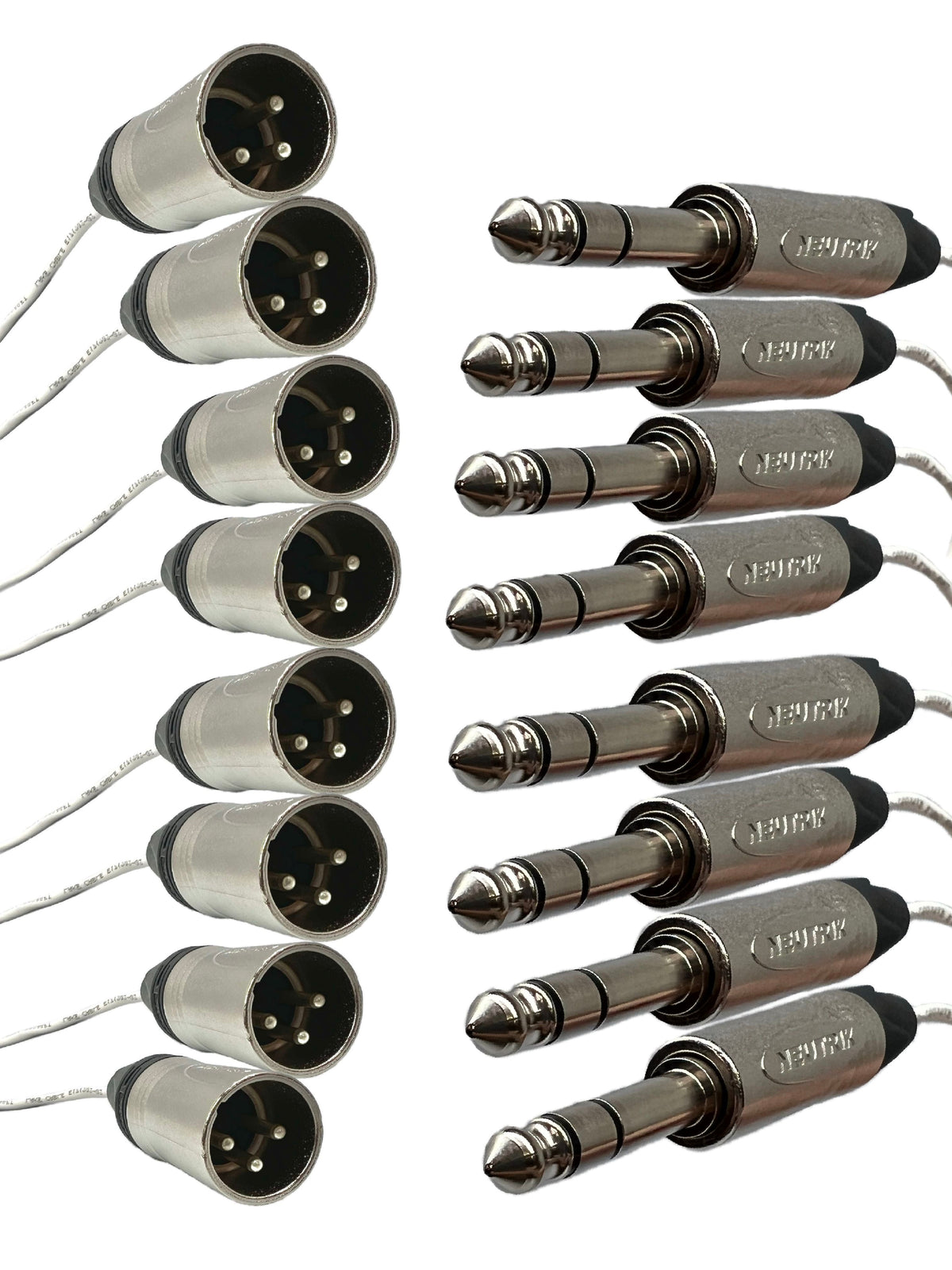 8 Channel XLR Male bis 1/4 Zoll TRS Male Audio - Plenum Snake Cable