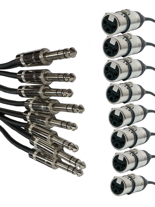 8 Channel XLR Weiblich bis 1/4 Zoll TRS Männlich Audio - Snake Cable