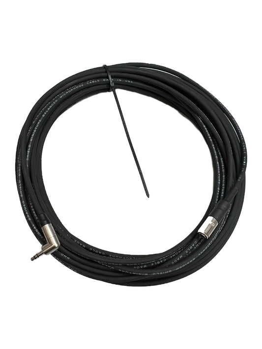 3,5mm Stereo Audio Kabel Männlicher Rechtswinkel zu Weibchen Gerade