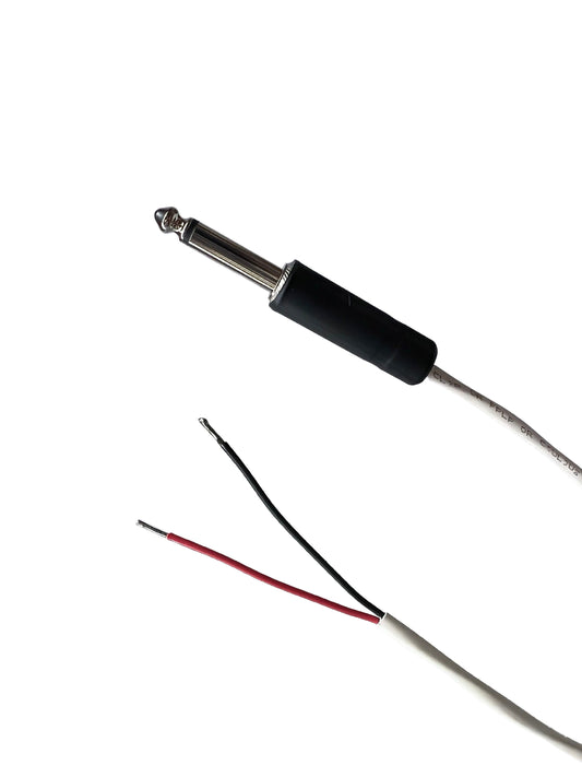 1/4 Zoll TS Mono Male zu Blunt 18 AWG Plenum Cable