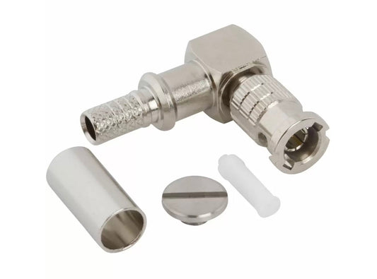 HD-BNC Rechtswinkel Crimp 12G Anschluss für Belden 4855R / 1855A Kabel - 75 Ohm
