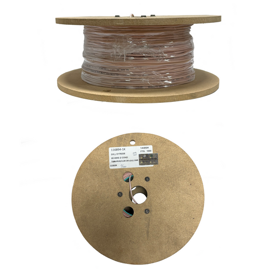 22 AWG 2 Leiter Stranded Unshielded CMR Pink Jacket 1000ft Spool