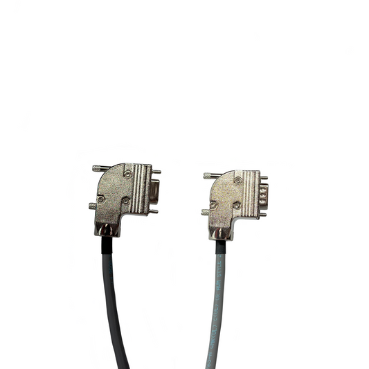 Rechtwinkel Serienkabel DB9 Männlich bis weiblich 24 AWG Graue PVC Jacke