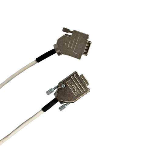 Serienkabel DB9 männlich 45 Grad zu weiblich gerade 22 AWG Plenum Weiß