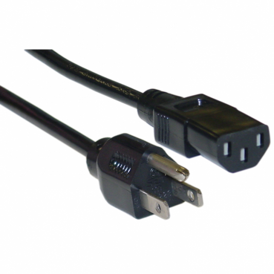 Universal Power Cord 18 AWG (IEC320 C13 bis NEMA 5-15P) 10 AMP