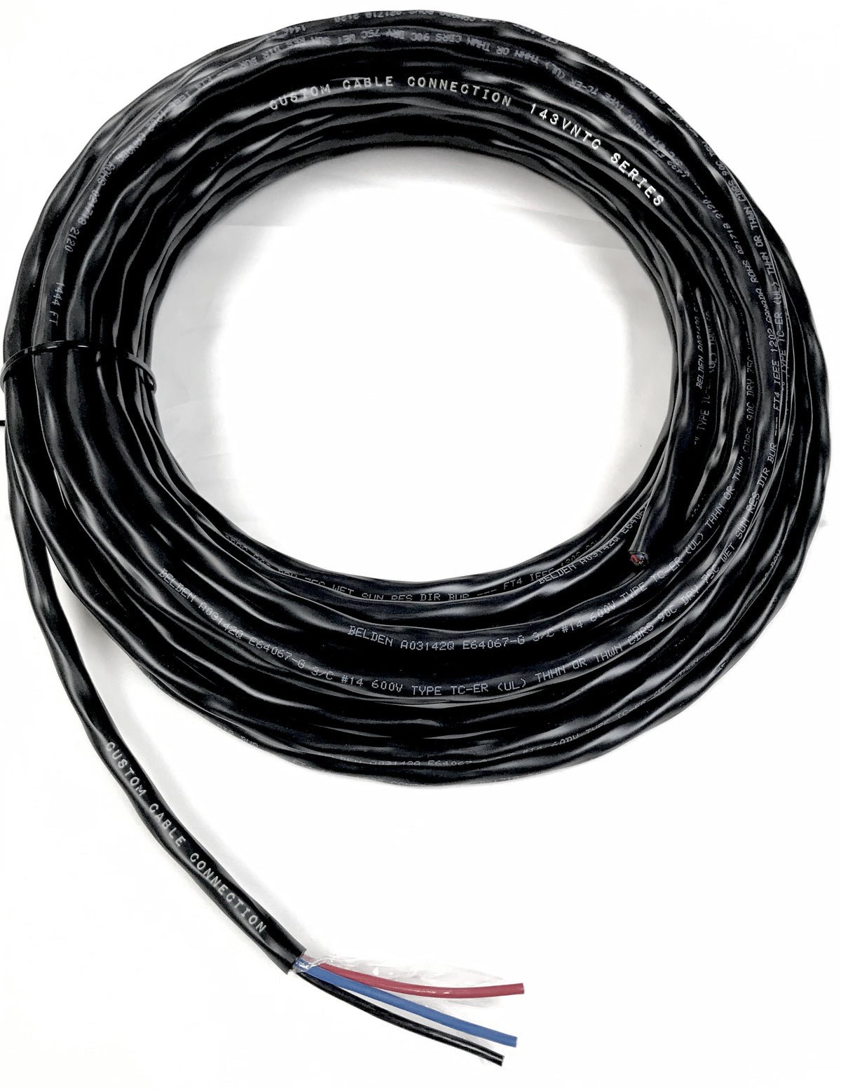 14 AWG - 3 Leiter - 600V-Verseilter Leiter - Ungeschirmt - VNTC Tray Cable