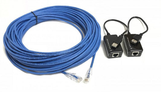 USB 2.0 A/A Extension Kit über dem Cat5e-Kabel