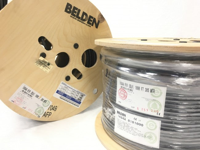 Belden 1694A RG-6/U Koaxialkabel für Audio und Video 18AWG, 75 Ohm, 6GHz - USA