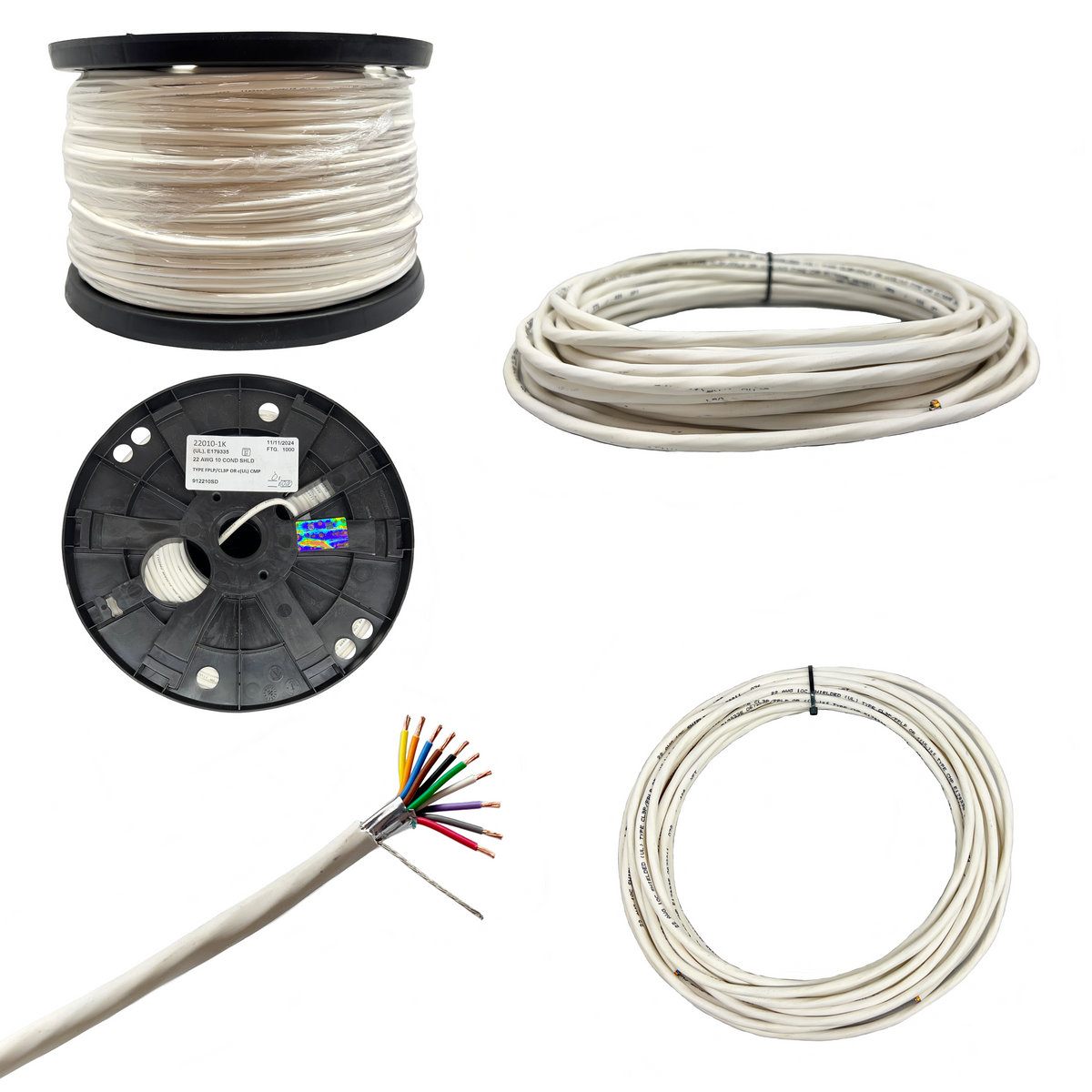 22 AWG 10 Leiter Stranded Shielded Plenum CMP Kabel