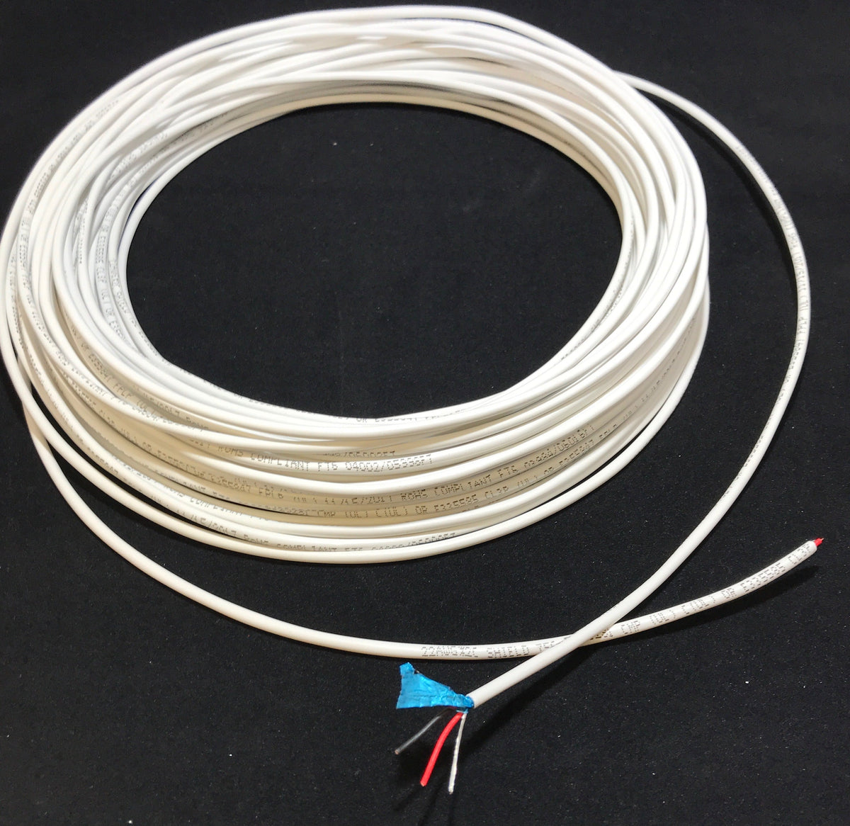 22 AWG 2 Conductor Stranded Shielded Plenum Cable (500ft, 1000ft)