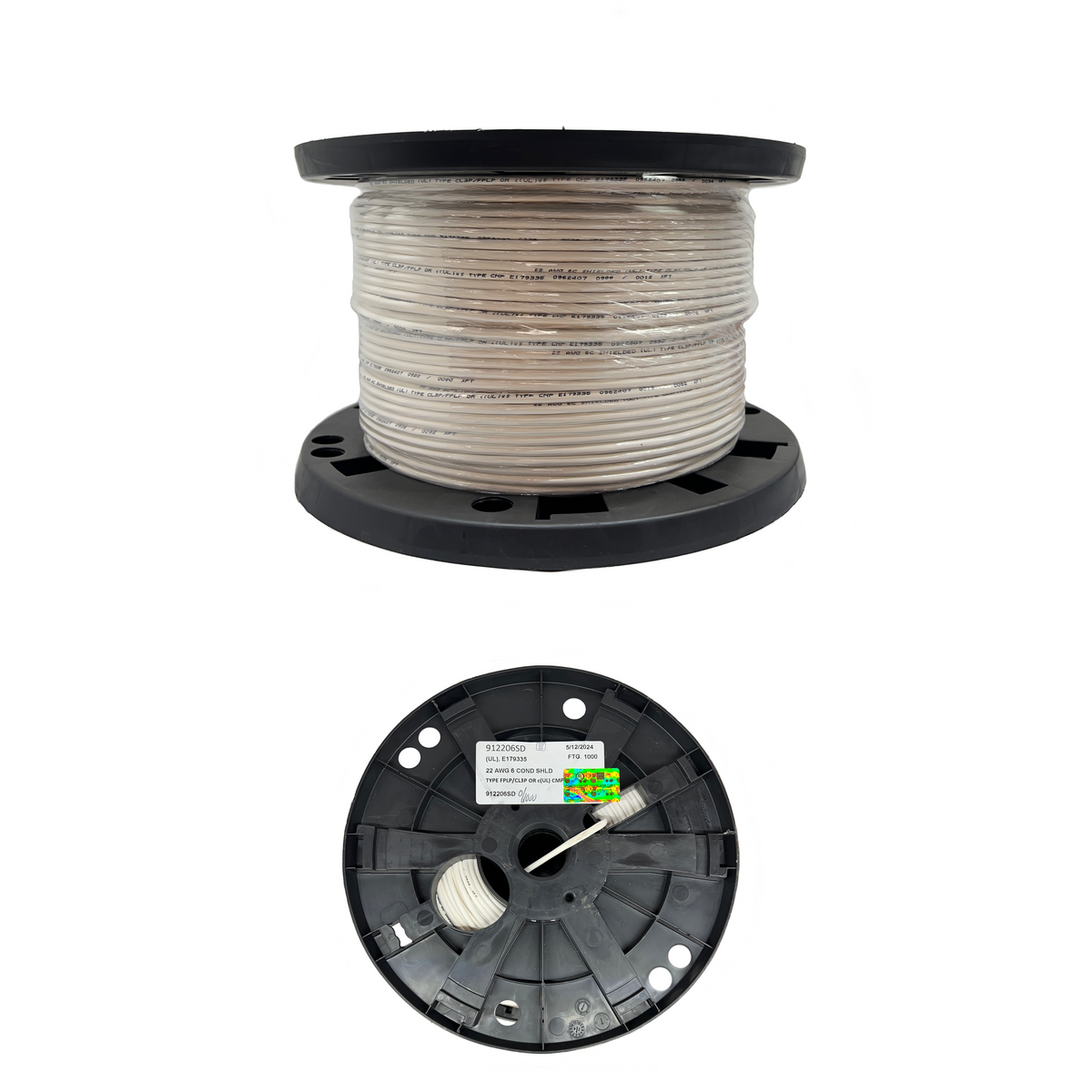 22 AWG 6 Leiter Stranded Shielded Plenum CMP Kabel