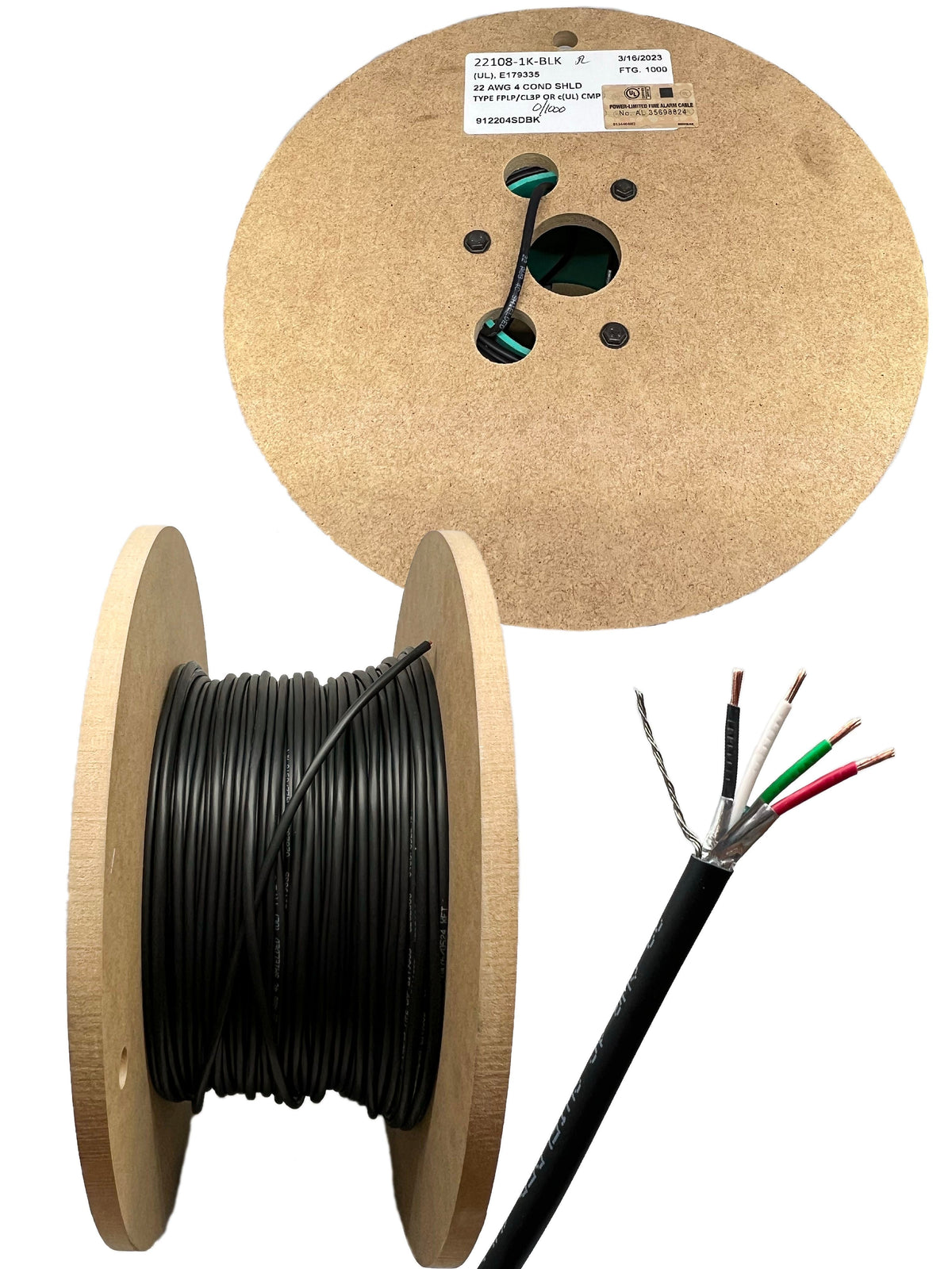 22 AWG 4 Leiter Stranded Shielded Plenum CMP Kabel