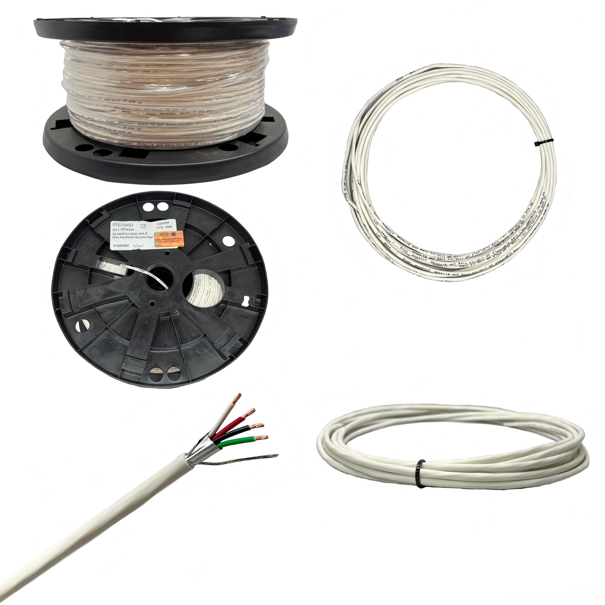 22 AWG 4 Leiter Stranded Shielded Plenum CMP Kabel
