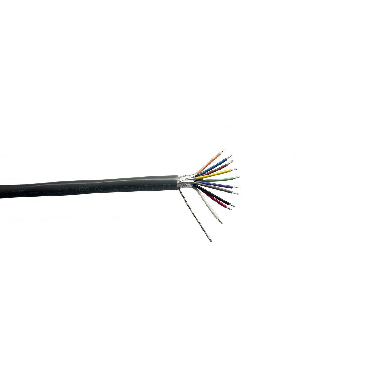 24 AWG 10 leitfähig abgeschirmte PVC-Kabeljacke