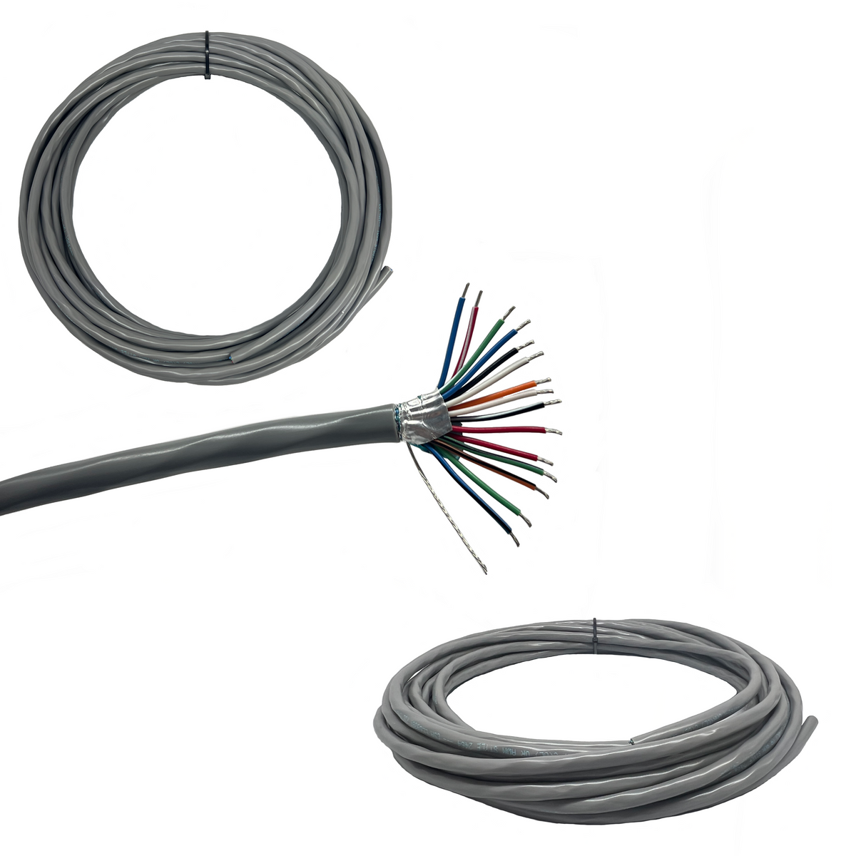 24 AWG 15 Leitfähigkeitsgeschirmte PVC-Kabeljacke - verkauft pro Fuß